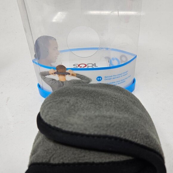 180s Ear Warmers Gray Adult Warm Winter Ear Muffs Men Women, Tec Fleece, NEW - Picture 5 of 5